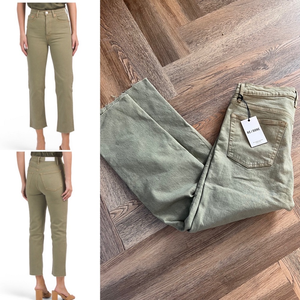 Re/Done 70s Ultra High Waist Stovepipe Denim NWT